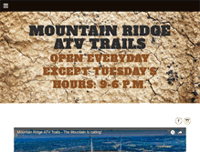 Tablet Screenshot of mountainridgeatvtrails.com